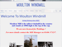 Tablet Screenshot of moultonwindmill.co.uk